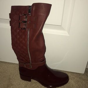 Burgundy Rain Boots